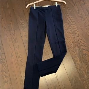 Cropped DVF navy pencil pants